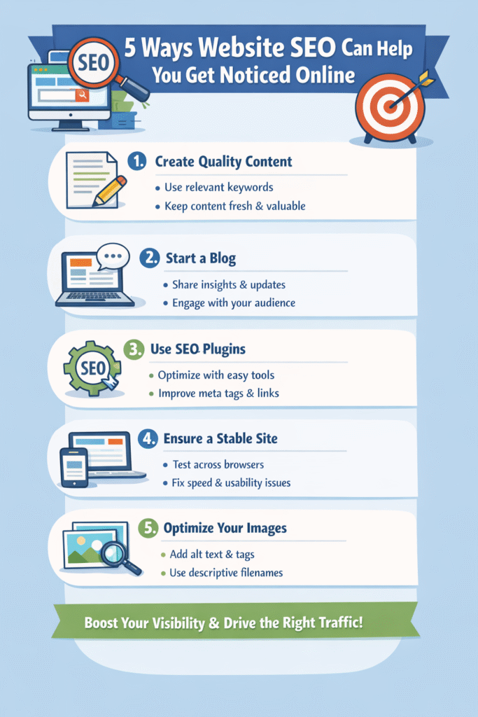 5 Ways That Website SEO Can Get You Noticed