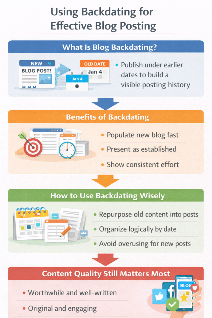 Using Backdating as a Tool for Blog Posting