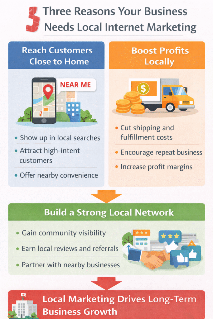 Three Reasons Your Business Needs Local Internet Marketing