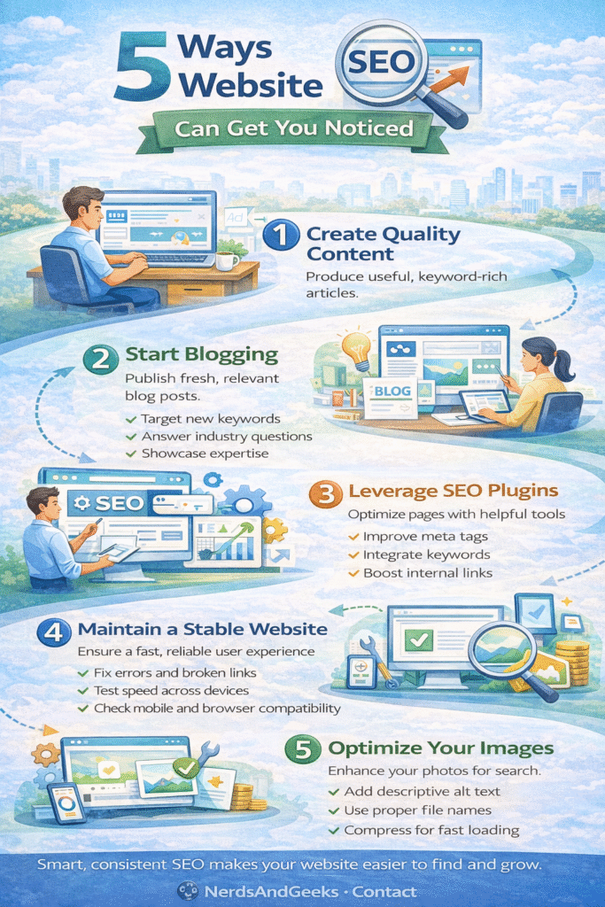 5 Ways That Website SEO Can Get You Noticed