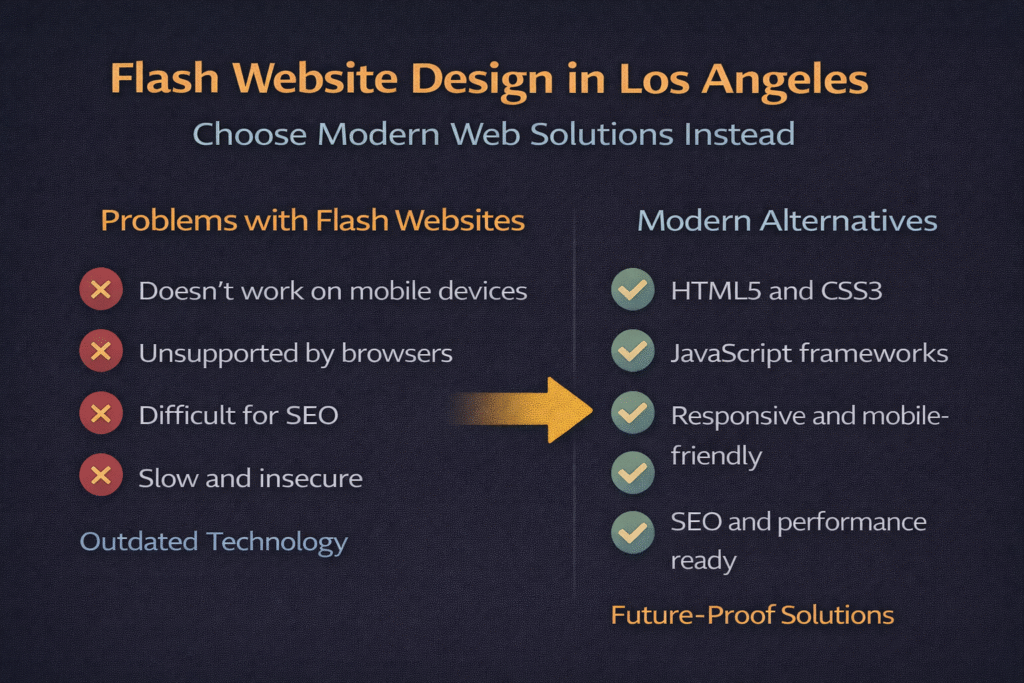 Flash Website Design in Los Angeles: What Businesses Need to Know Today