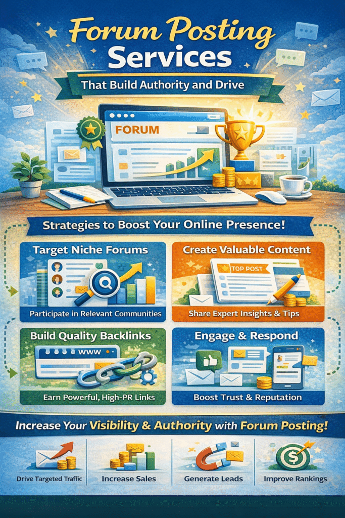 Forum Posting Services That Build Authority and Drive Targeted Traffic